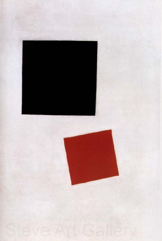 Kasimir Malevich Black Square and Red Square France oil painting art